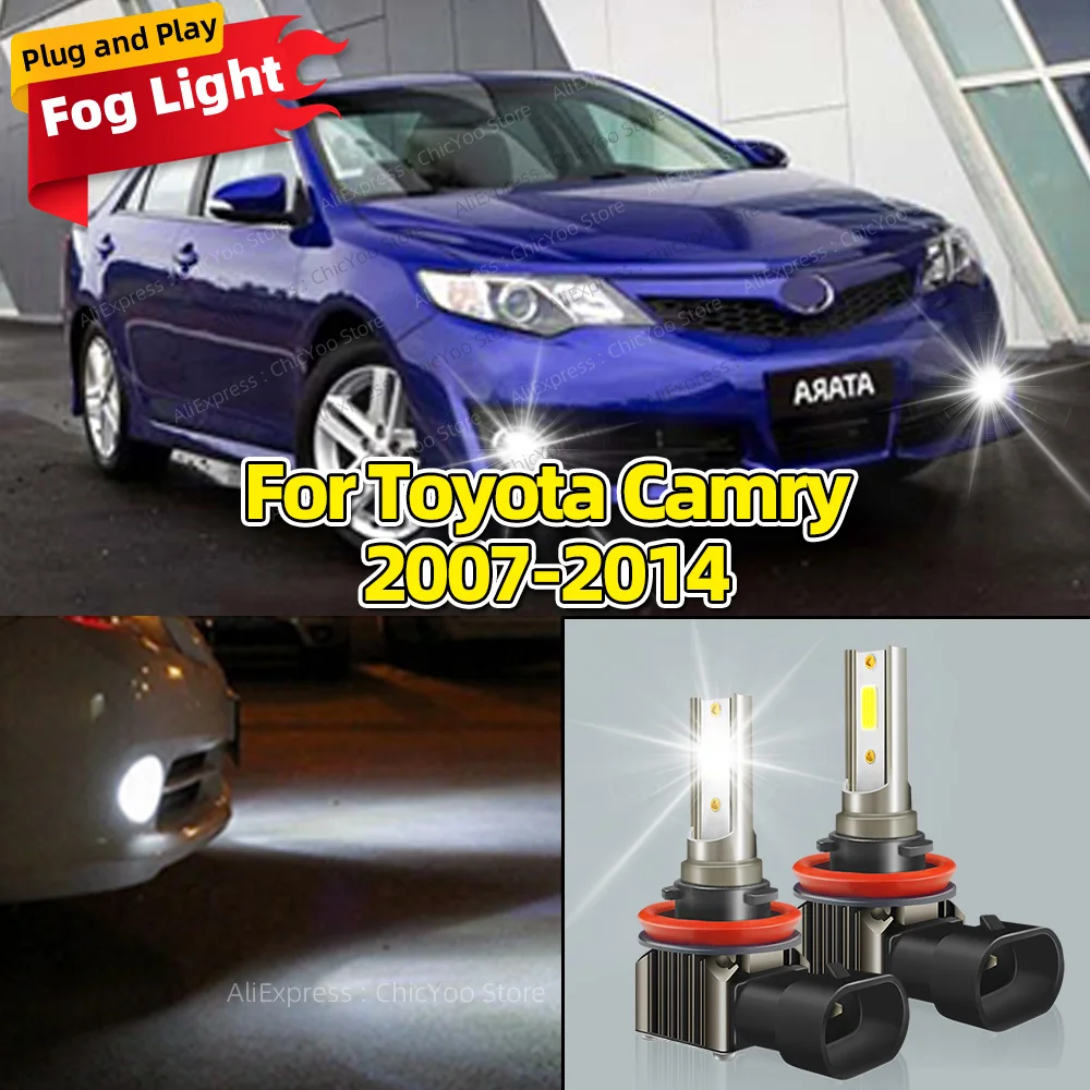 

Светодиодные автомобильные передние противотуманные фары Plug and Play, лампы для Toyota Camry 2007, 2008, 2009, 2010, 2011, 2012, 2013, 2014, автоаксессуары