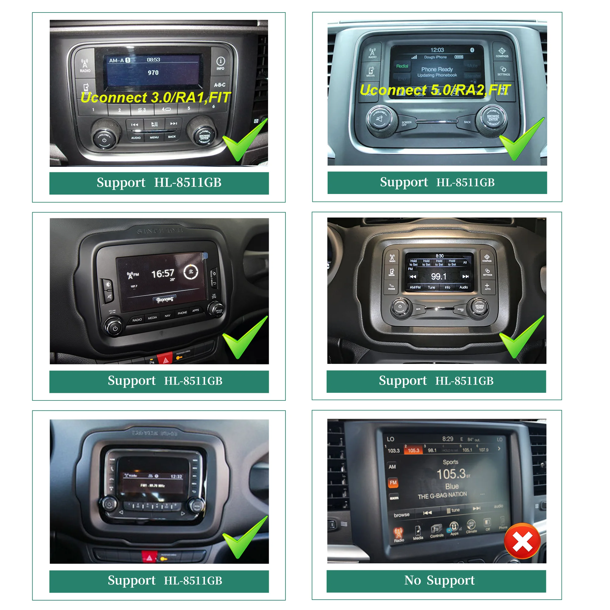 

Android 13 for Dodge Ram 1500 2500 2013-2019 car radio navigation GPS Multimedia Video player no 2din 4G WiFi stereo DSP auto BT