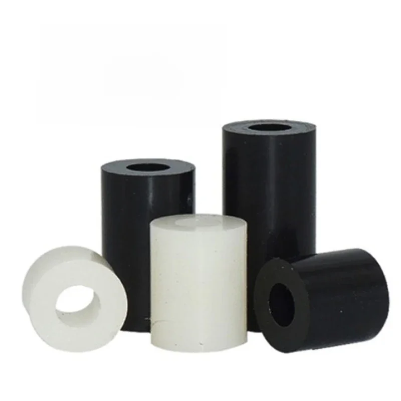 20/50pcs M3 M4 M5 M6 M8 blanc/noir ABS entretoise Non filetée ronde creuse entretoise rondelle PCB carte entretoise longueur 2 à 25mm