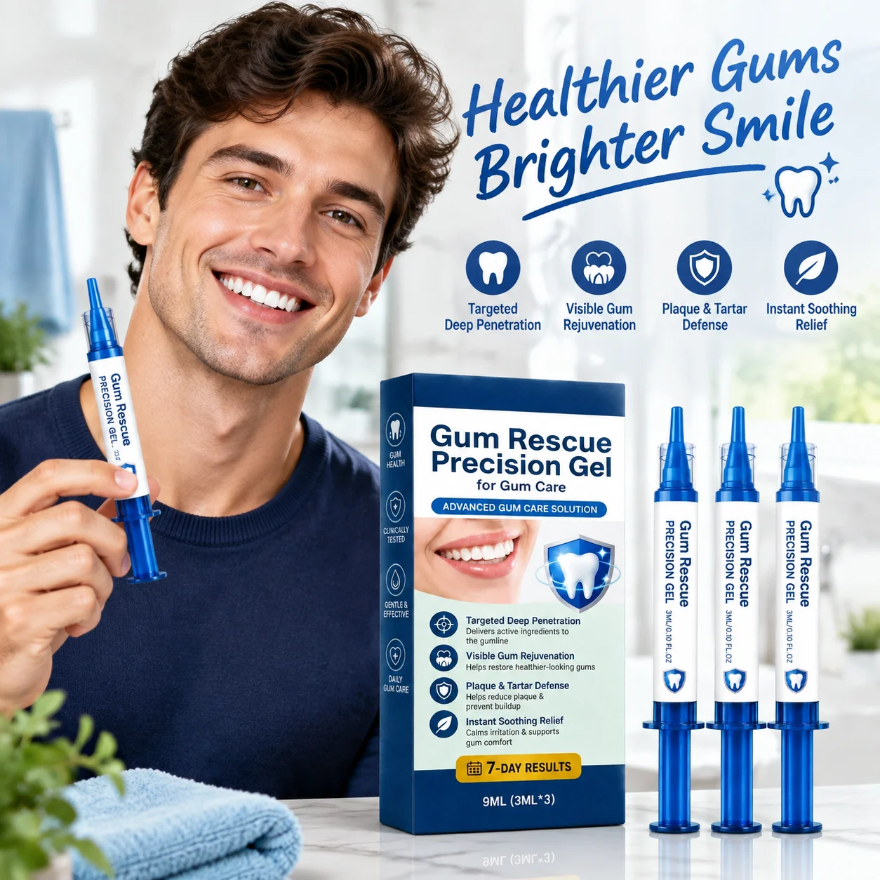 Gum Soothing Essence Gel Ease Gum Sensitivity Reduce  Gum Discomfort  Remove Dental Stains Plaque Refresh Breath Oral Care Gel