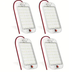 LED Interior Light Strip Bar For RV With Switch 48LED Camper Ceiling Light 12V-80V Truck Camper Boat Awning Car Reading Light