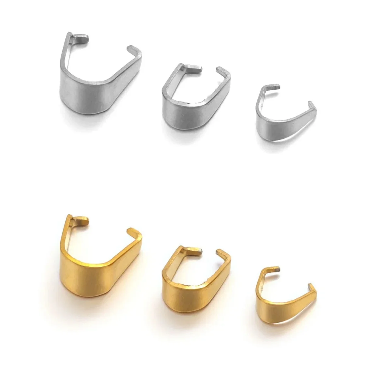 50 sztuk ze stali nierdzewnej Pinch Clip zapięcie kaucji wykończenie naszyjnik wisiorek pazury zapięcia nasiona melona klamra dla majsterkowiczów Craft tworzenia biżuterii — zdjęcie 2