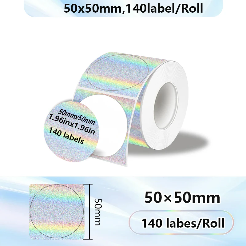 Phomemo Gradiënt zelfklevend label 50x50mm Geschikt voor M110 M220 M221 M120 DIY Logo Barcodelabel Geschikt voor E210 P50 DETONG P1