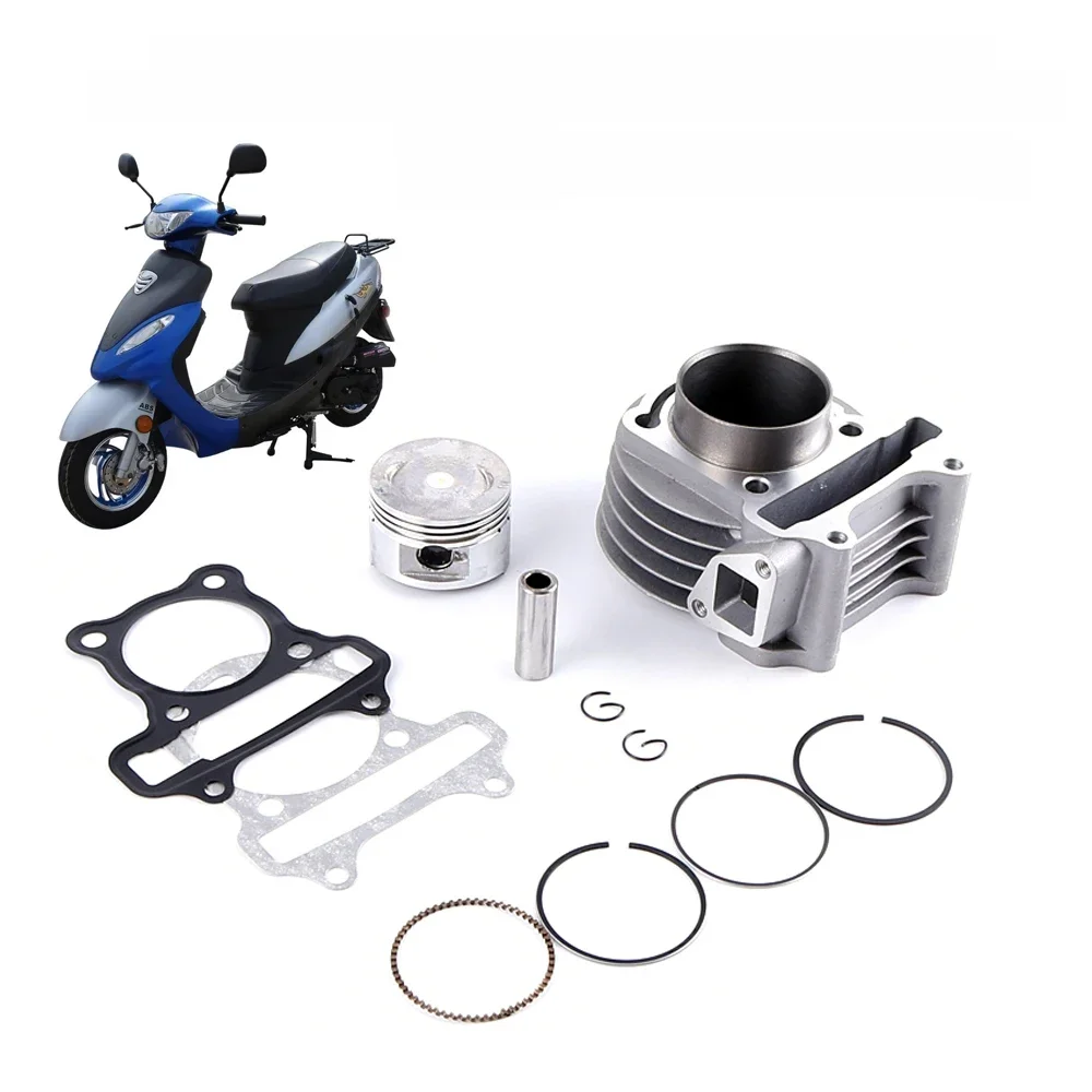 ATV 139QMB 139QMA motor GY6 50cc 80cc 100cc Cilinder 47mm 50mm Cilinder Zuigerveren assy 4 Takt Scooter Bromfiets - afbeelding 2