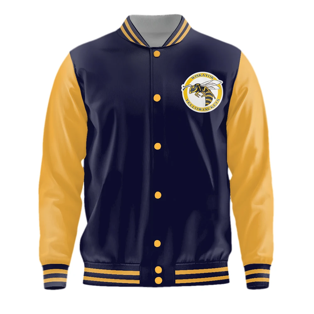 2023 TV-Serie Yellow jackets Saison 2 Pilot Merch Jacke 3d Baseball Uniform Männer Frauen Trainings anzug Harajuku Streetwear