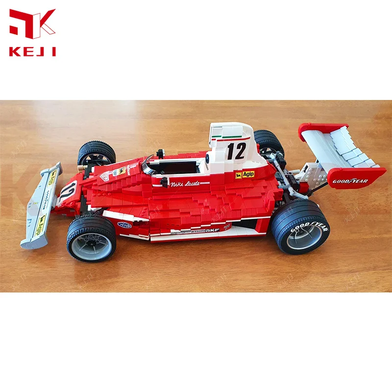 KEJI MOC-12763 312T 1:8 Formula 1 F1 Model With Sticker Model Building Blocks Bricks Kit DIY Toys Christmas Gift