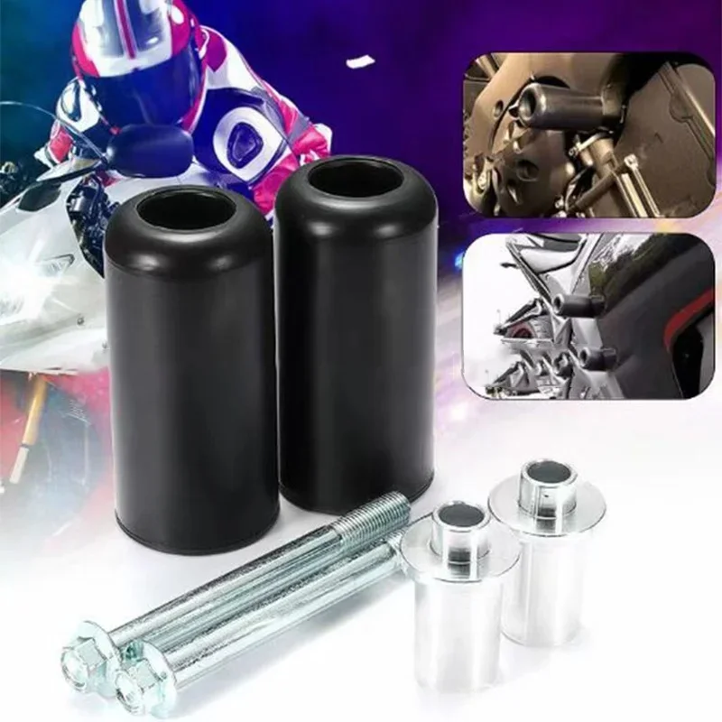 AliExpress NONE 1 Pair Universal Motorcycle Frame Slider Crash Rod Engine Protector for Scooter E-bike Hyper Naked Exhaust Pipe Protection Stick