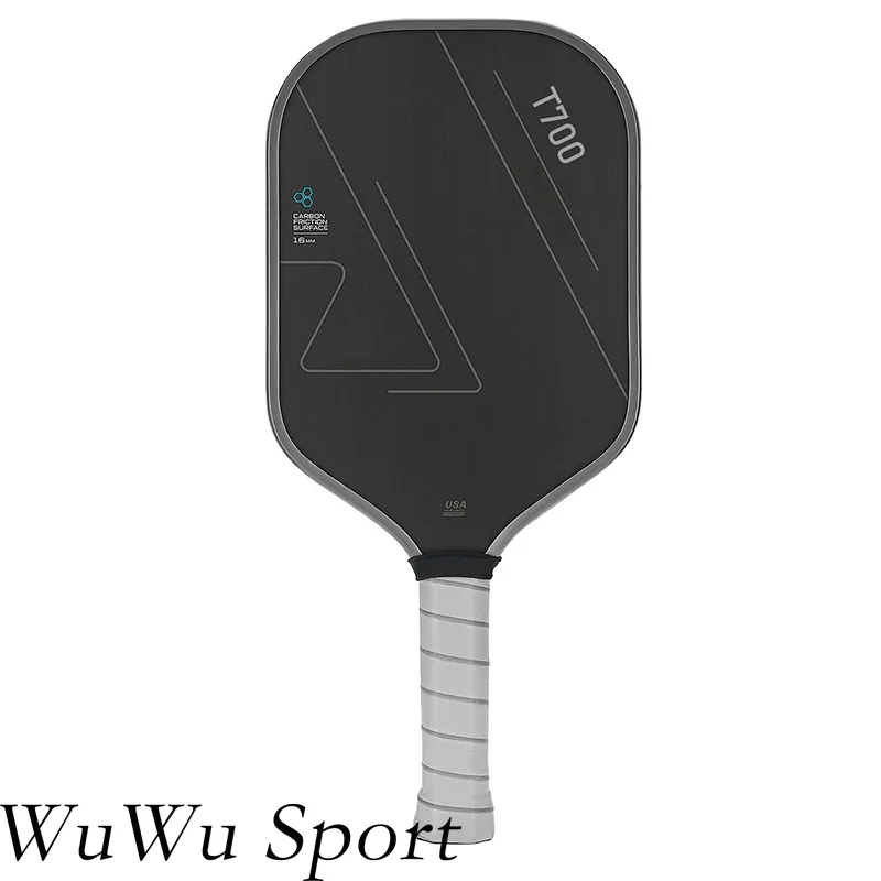 [New design]Premium T700 Carbon Fiber Pickleball Paddle Textured Matte Finish Professional Paddle with 16mm Thick Graphite Core