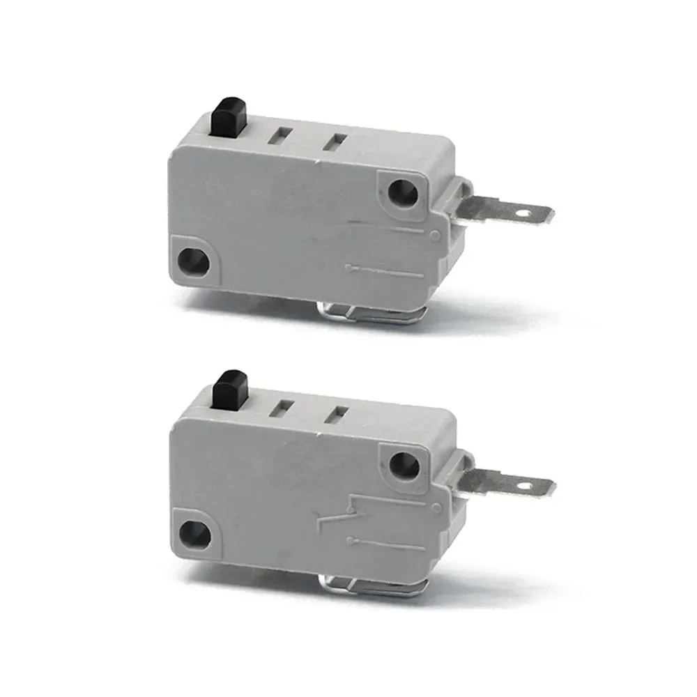 KW3A mikroprzełącznik 125V 250V 16A normalnie otwarty przełącznik 2 Pin srebrny kontakt do kuchenki mikrofalowej pralki 2 sztuk — zdjęcie 2