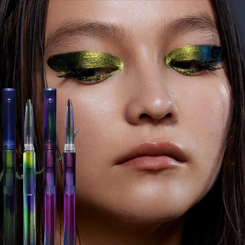 Kaleidos Eyeliner Gel Pencil Waterproof Chameleon Colour Long Wear Glitter Metallic Waterproof Eye Pen High Pigment Eyeshadow