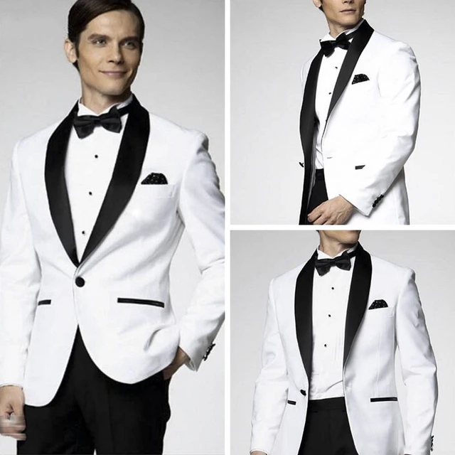 Trajes De Moda Para Hombre Traje De Novio Blazer Blanco Para Boda Y Graduacion Traje De Padre Y Nino chaqueta Pantalones Hecho A Medida 2023 Trajes AliExpress