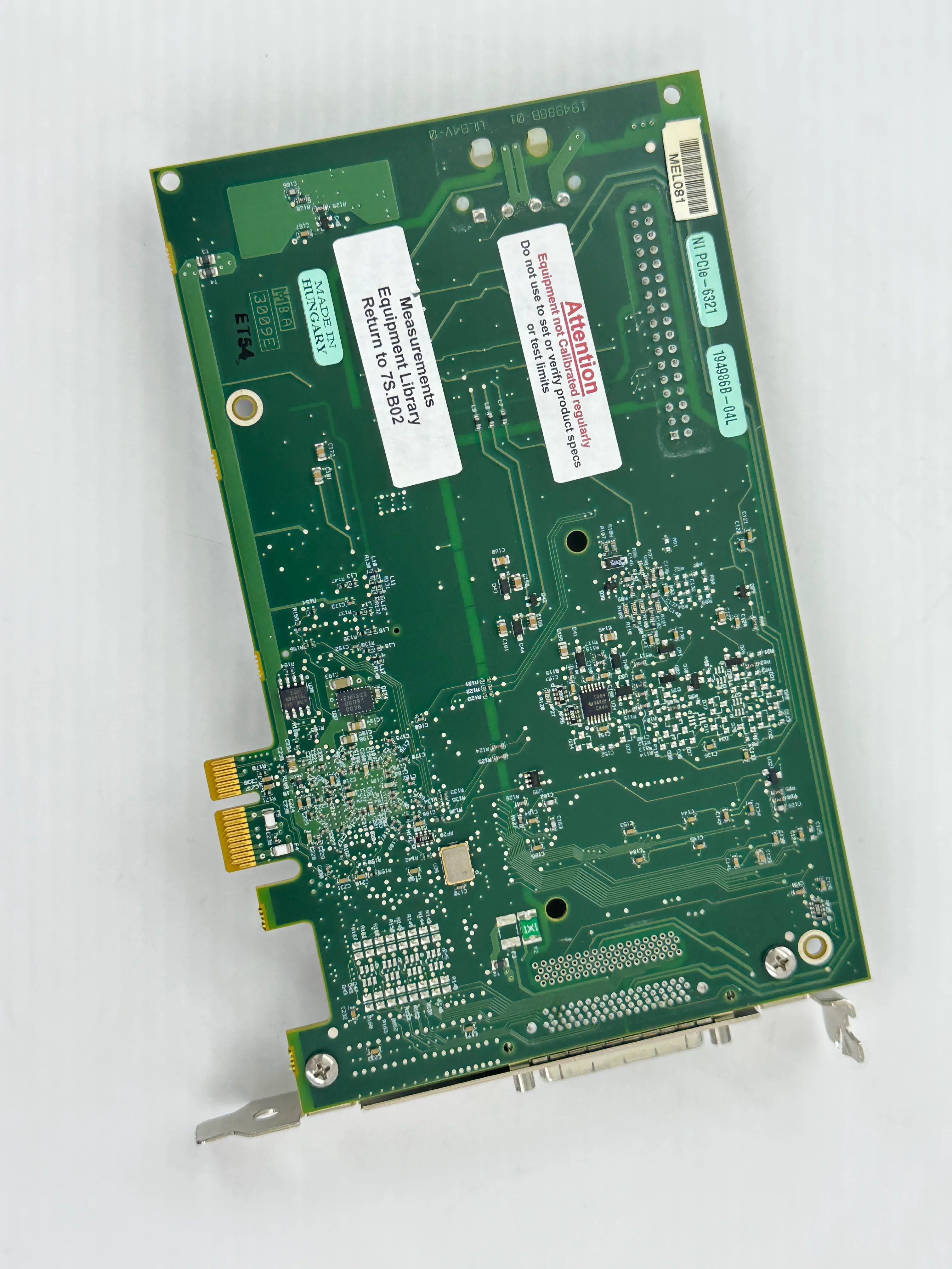 National Instruments NI PCIe-6321 Data Acquisition Card 781044-01