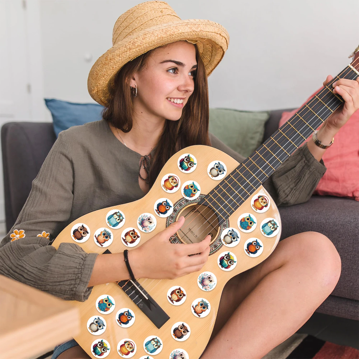 500 pezzi adesivo gufo carino adesivo animali per bambini decorazione giocattolo classico forniture per insegnanti di scuola adesivo incoraggiamento