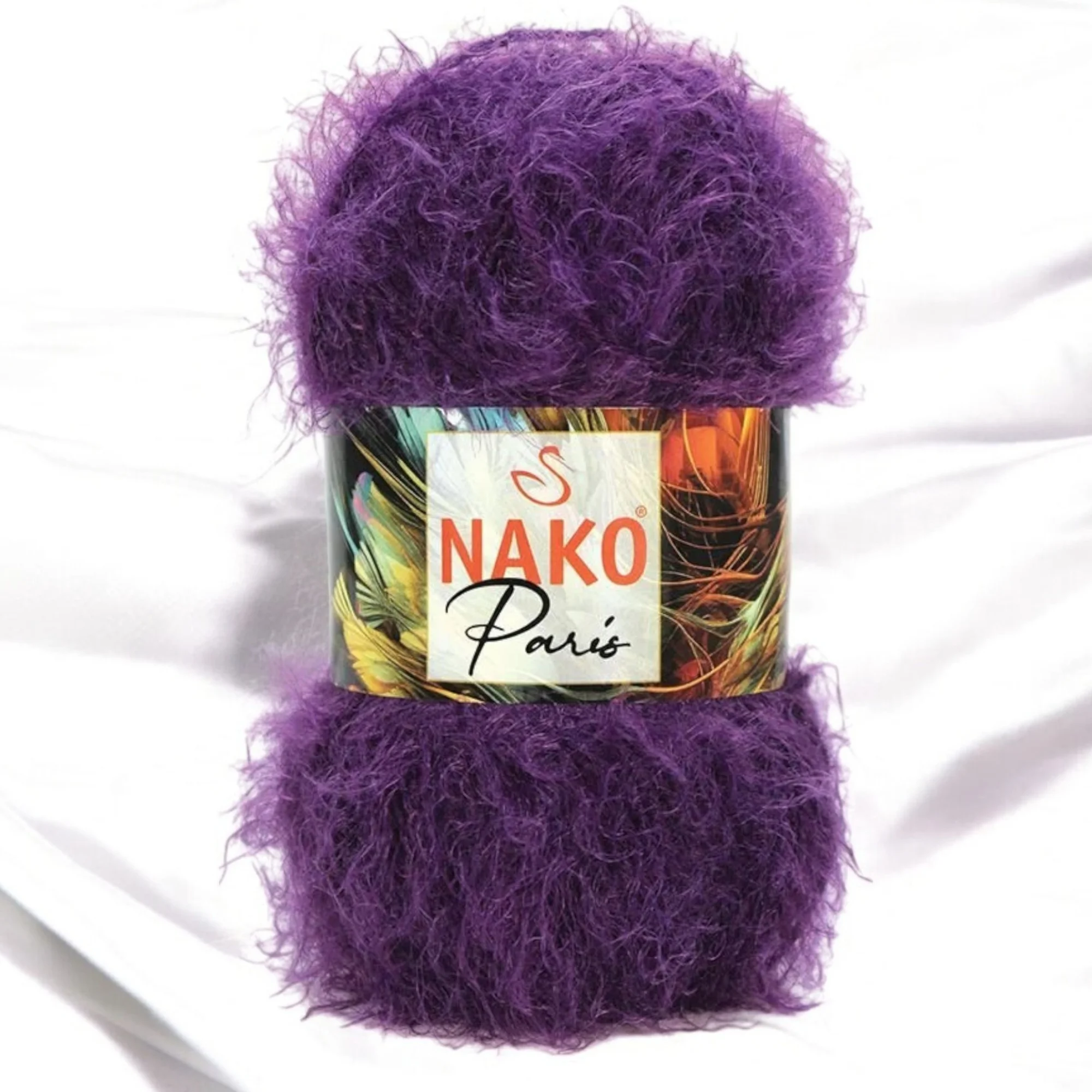 Nako Paris Furry Soft Structure Wool Yarn for Hand Knitting Crochet Thread Fluffy Amigurumi Doll Baby Knitwear Ornamaents