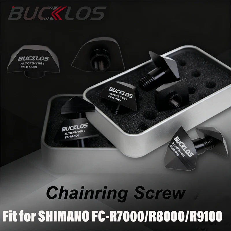 

BUCKLOS Bike Chainring Bolts 4PC Single Double Speed Chain Ring Screws for Shimano ULTEGRA R7000/R8000/R9100 Bicycle Crank Bolts