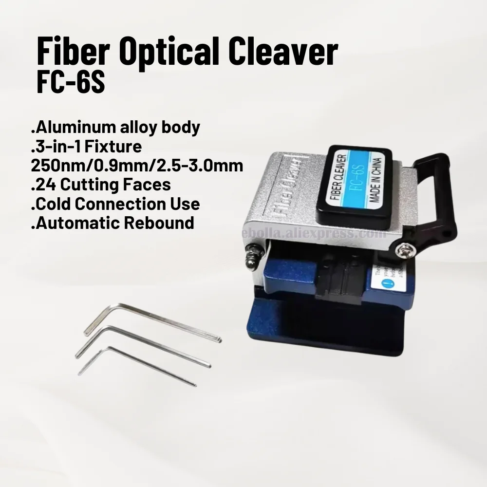 

Fiber Cleaver FC-6S Cold Contact With 16 Blades Metal Material FTTH Fiber Cable Cutter Knife Cleaver Tool