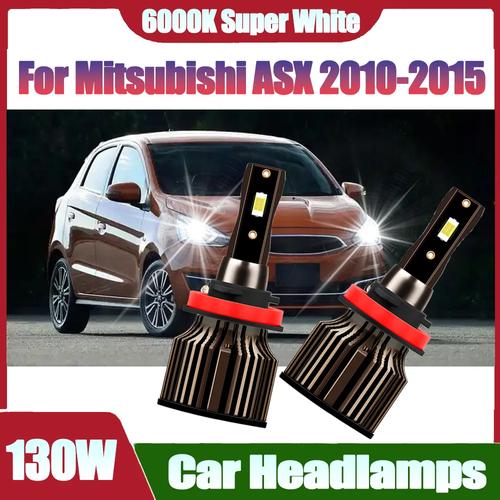 

CSP Chips 130 Вт Автомобильные фары H11 H8 H9 Светодиодные фары 6000K Белый 30000LM Для Mitsubishi ASX 2010 2011 2012 2013 2014 2015