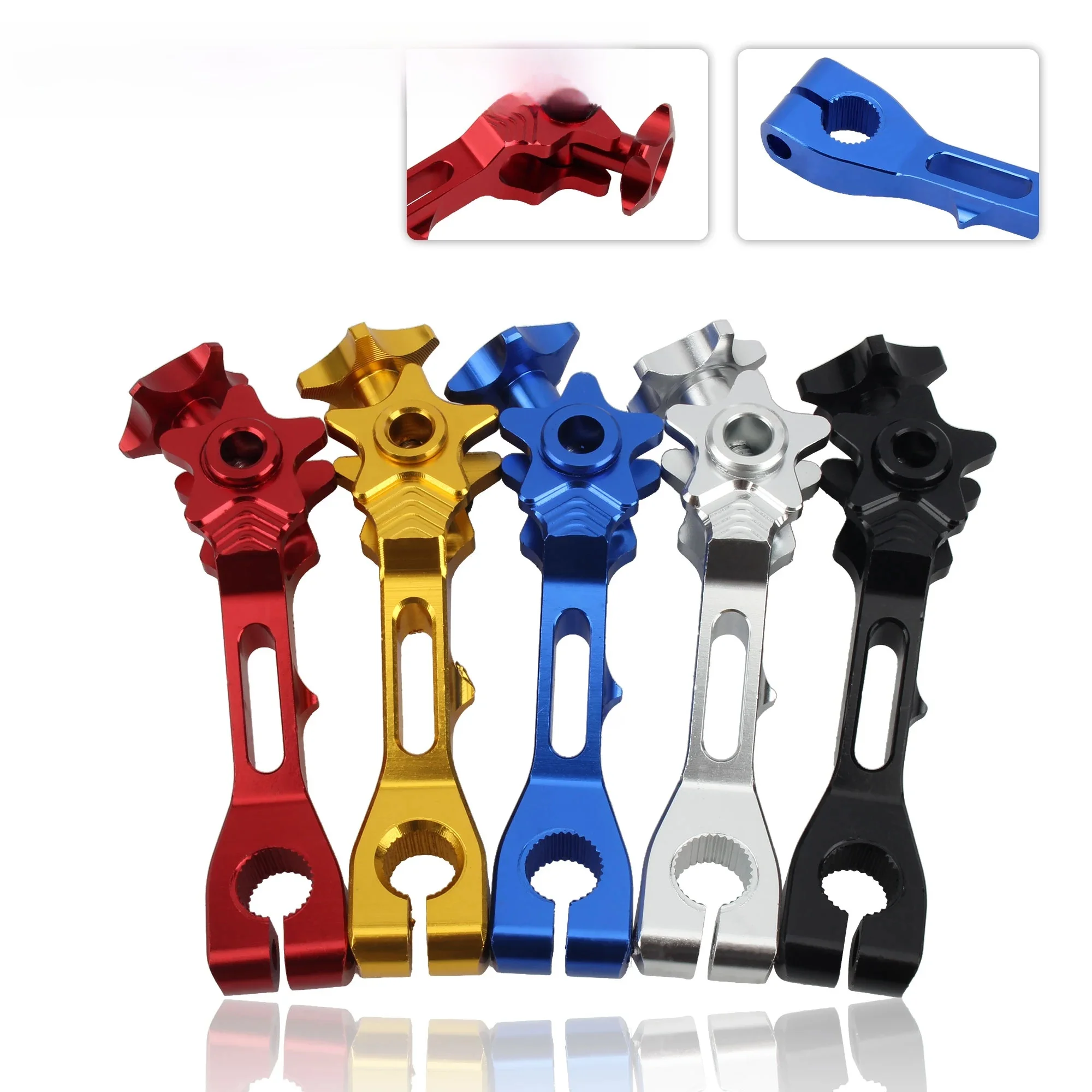 AliExpress PowerMotor Motorcycle Universa Rear Brake Rocker CNC Aluminum Adjustable Tension Lever For Honda Yamaha Suzuki Pit Dirt Bike Accessories