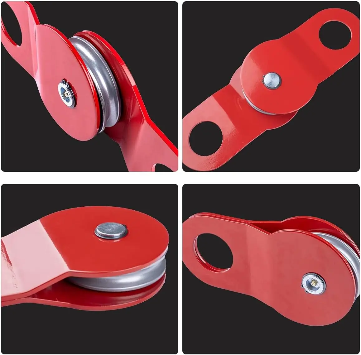 RUGCEL WINCH 10T Heavy Duty Recovery Winch Snatch Block, 22000lb Capacity,Towing Pulley Blocks,Heavy Duty Offroad Recovery Acces