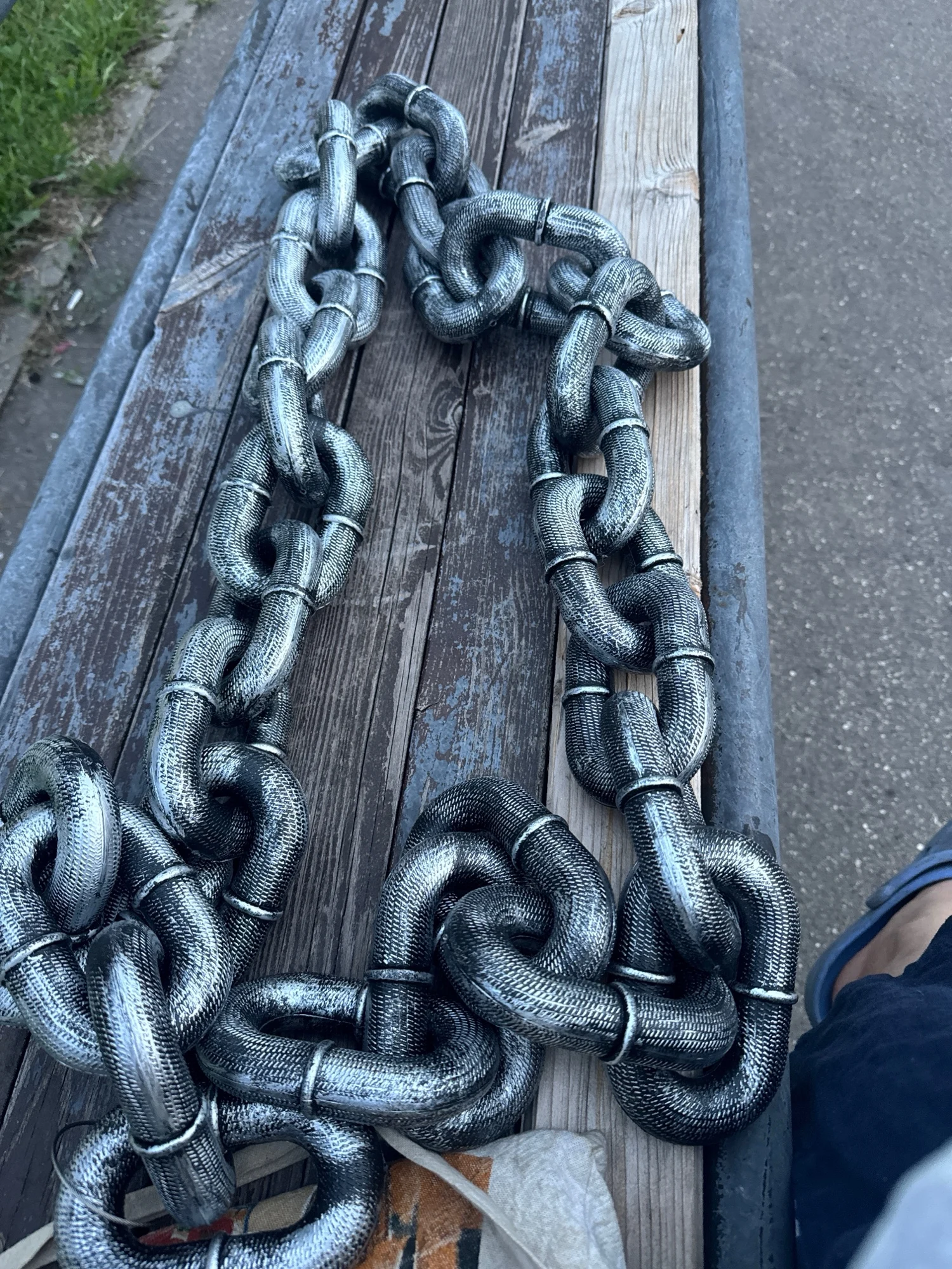 Simulation Iron Chain Dog Leash photo review