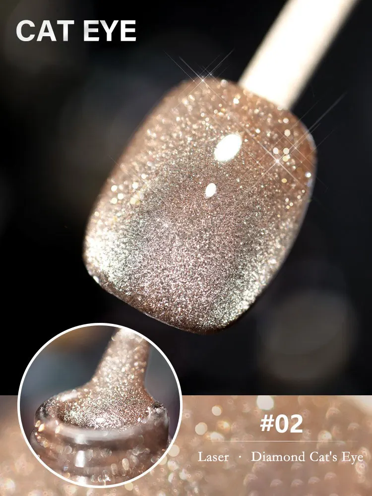 

Annies New Manicure Reflective Glitter Magnetic Cat Eye Gel Polish Drill Best Nail Polish Bling Fashion Mixed Color UV Gel Laser