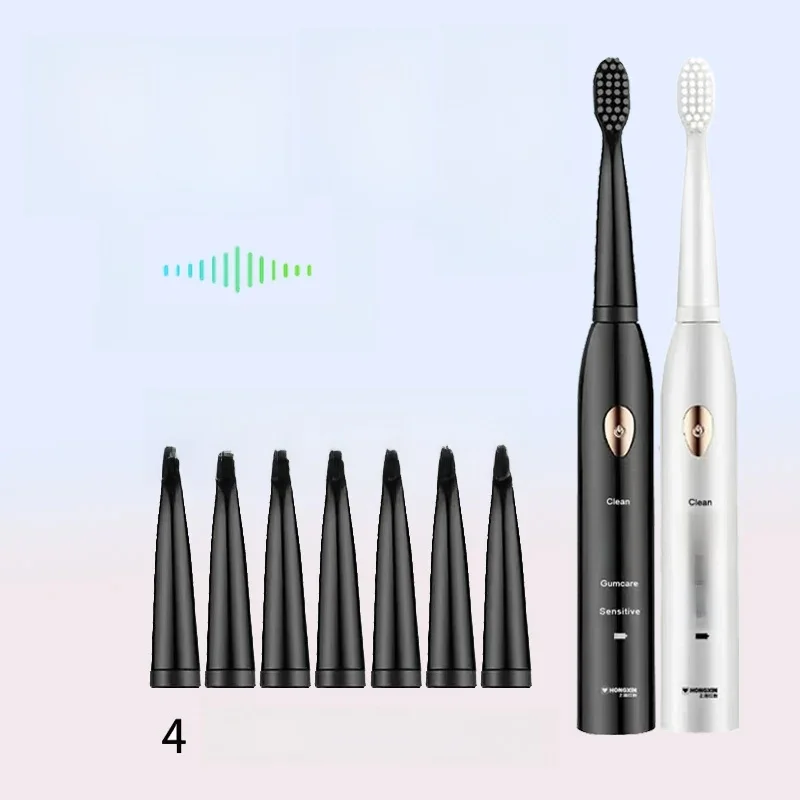 Brosse à dents électrique, Mode 5 vitesses, chargement USB, 4 couleurs, étanche IPX7, ultrasonique, Rechargeable, cheveux doux, classique pour adultes