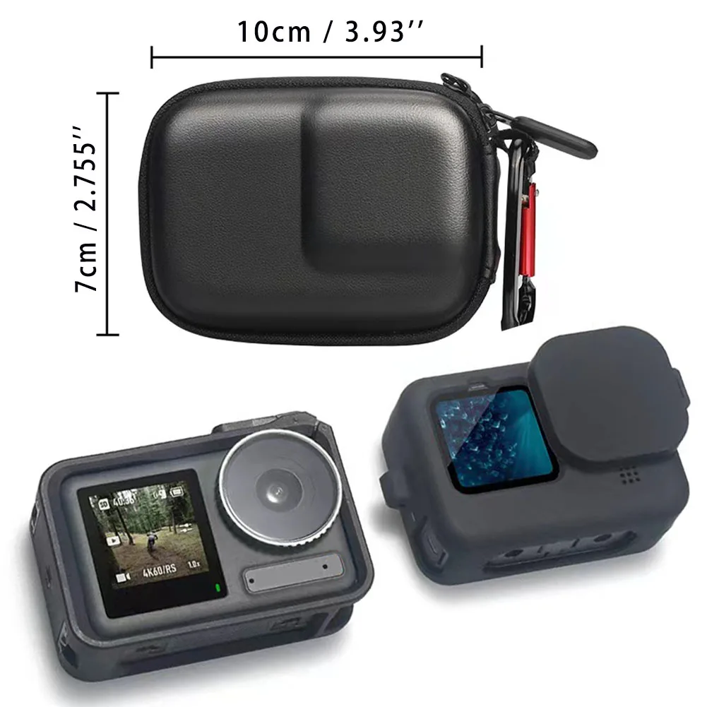 Storage Bag Case for GoPro 13 12 11 10 9 DJI Osmo Action 5 4 3 Mini Bag Box Sport Camera Waterproof Protective Case Accessories