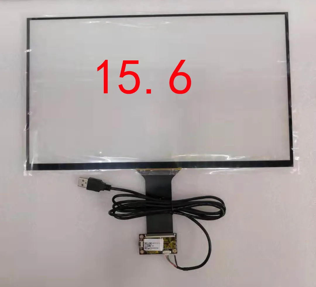 15.6 Inch USB Capacitive Touch Screen Sensor Digitizer Mult Fingers  Raspberry Pi Win7 8 10 Linux