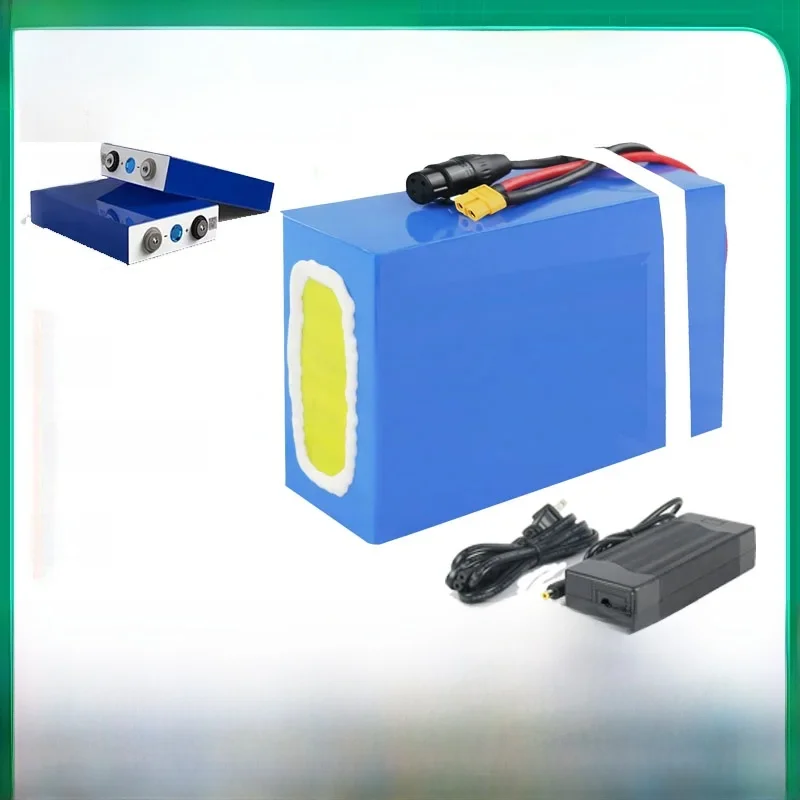 Batterie de scooter électrique 48V 20AH, pack de batterie PVC 60V 25AH rechargeable avec chargeur 4A pour scooter électrique 1500W 2000W 3000W