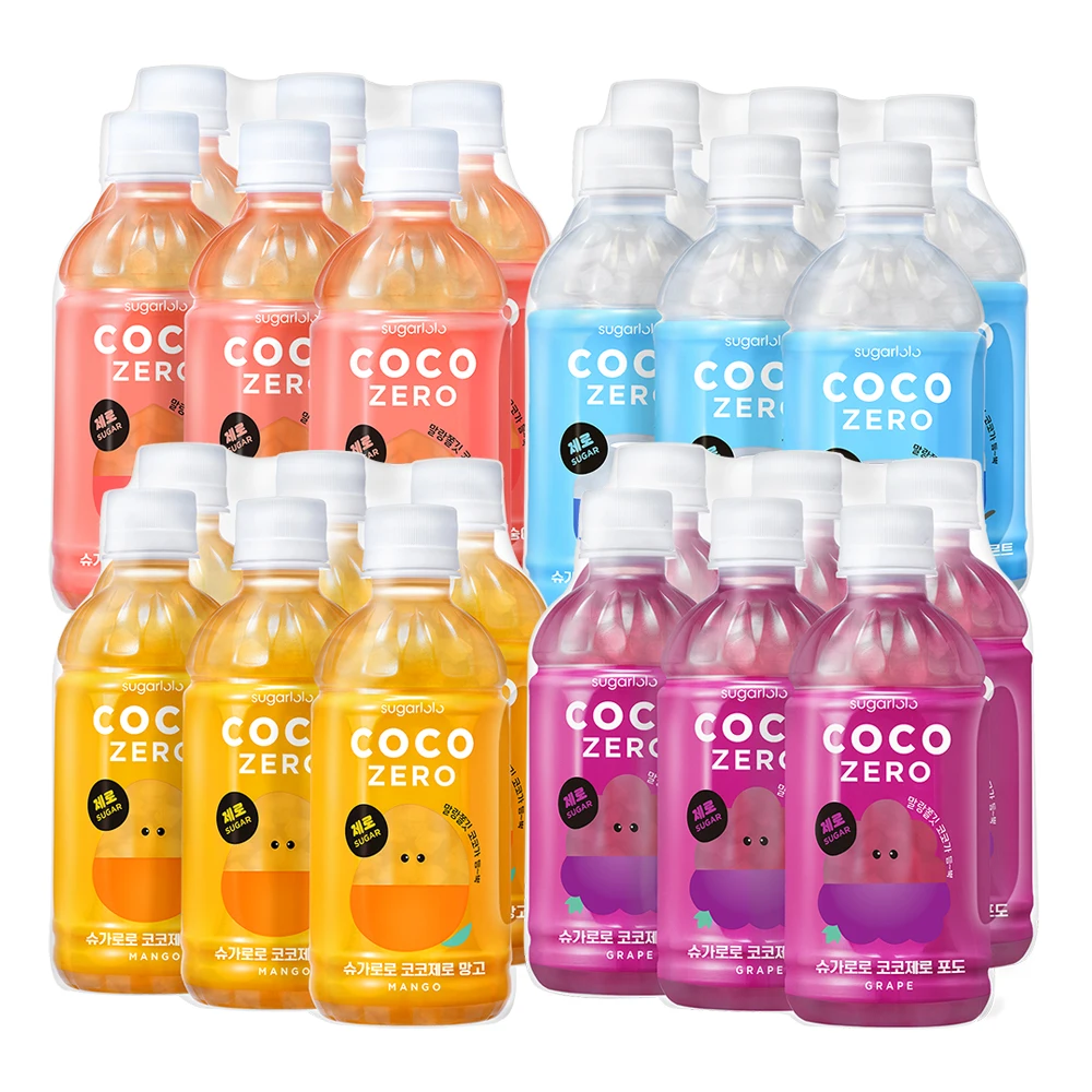 زجاجة Sugarolo-coco من 5 أنواع من 6 زجاجات ، مجموع 30 زجاجة ، مجموعة مختلطة