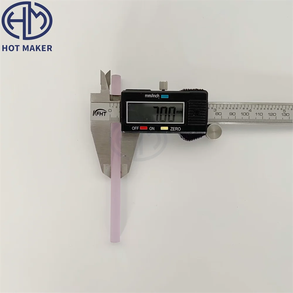 Custom 7×121mm Nd:YAG Laser Rod Crystal 1064nm Laser Gain Medium HR@1064nm / AR@1064nm Optical Coating OEM Available