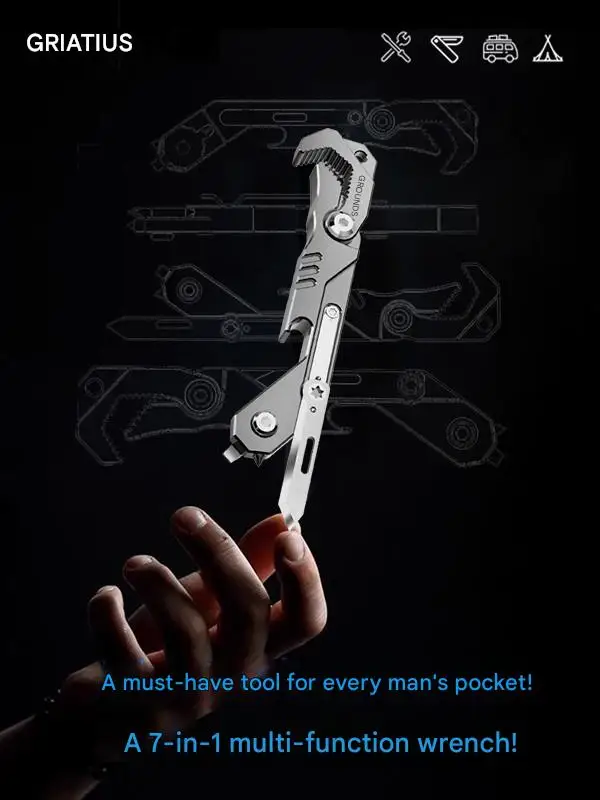 TC4 Titanlegierung Brecheisen Flaschenöffner Schraubendreher EDC Multifunktionswerkzeug Schraubenschlüssel Handwerkzeug für Outdoor und Camping – Detail 31