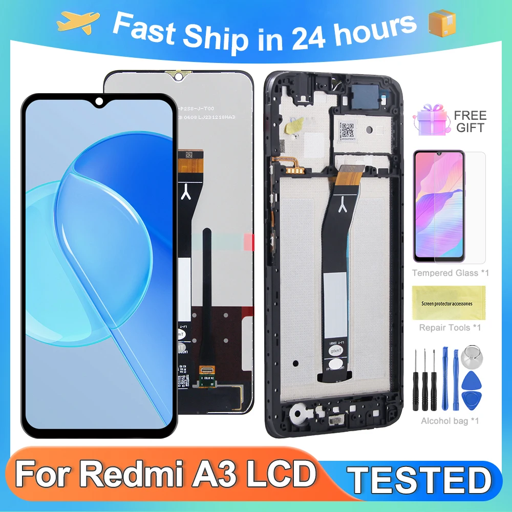 

ЖК-дисплей с сенсорным экраном и дигитайзером в сборе для Xiaomi Redmi A3 6,71 ''Redmi A3 23129RN51X