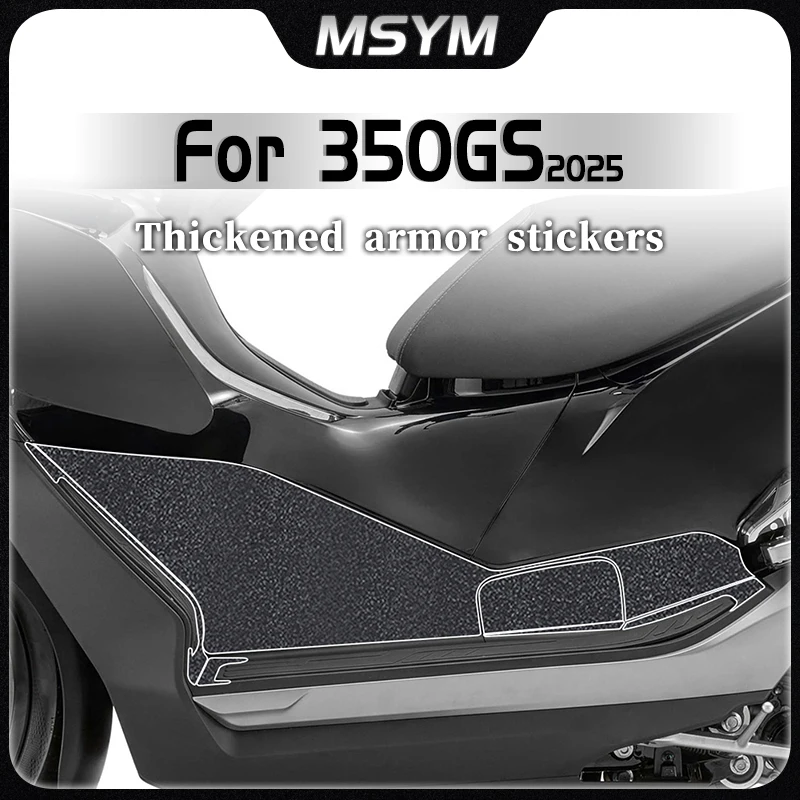 For QJMOTOR Hong 350GS 2025 Thickened Armor Sticker Anti Scratch Protection Film On Both Sides Of The Foot Pedal Modified