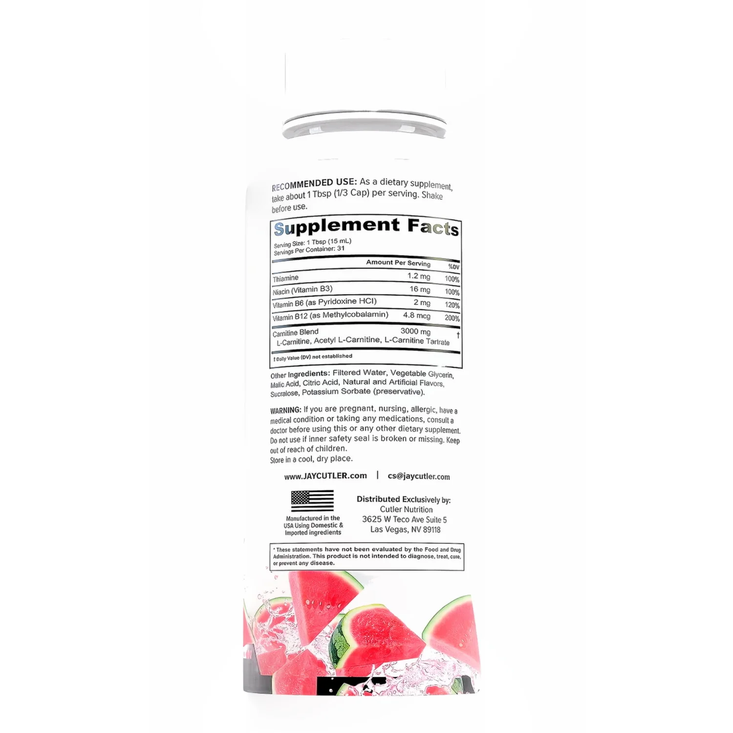 Cutler Nutrition Liquid L-Carn - L-Carnitine Liquid ulasan dan harga