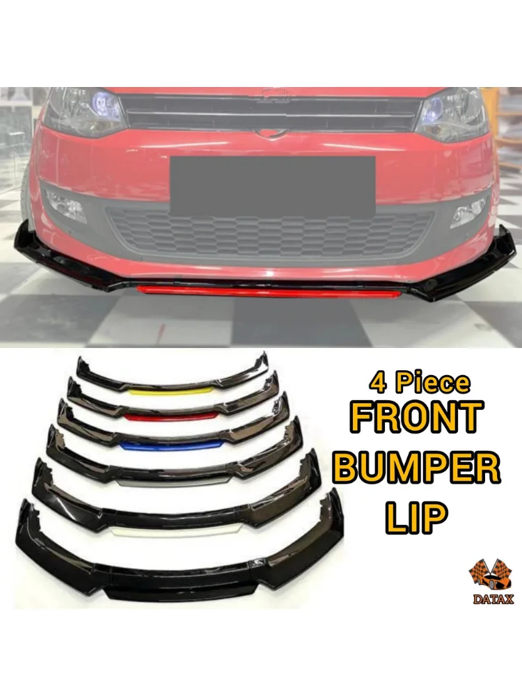 4 Piece Front Bumper Lip For Volkswagen Golf 7  7,5 Car Accessories Five Color Options Flap Modified Sport Exterior Parts Tuning