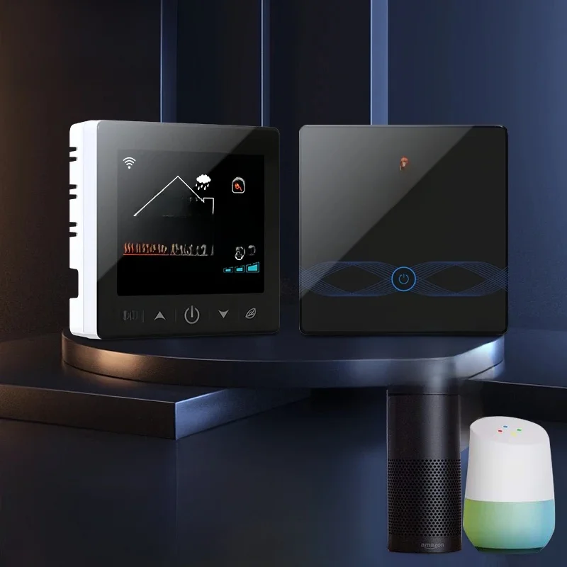 Bezprzewodowy termostat WiFi Tuya do kotła gazowego RF433 ogrzewanie podłogowe inteligentny regulator temperatury w domu i odbiornik Alexa Google Alice — 2