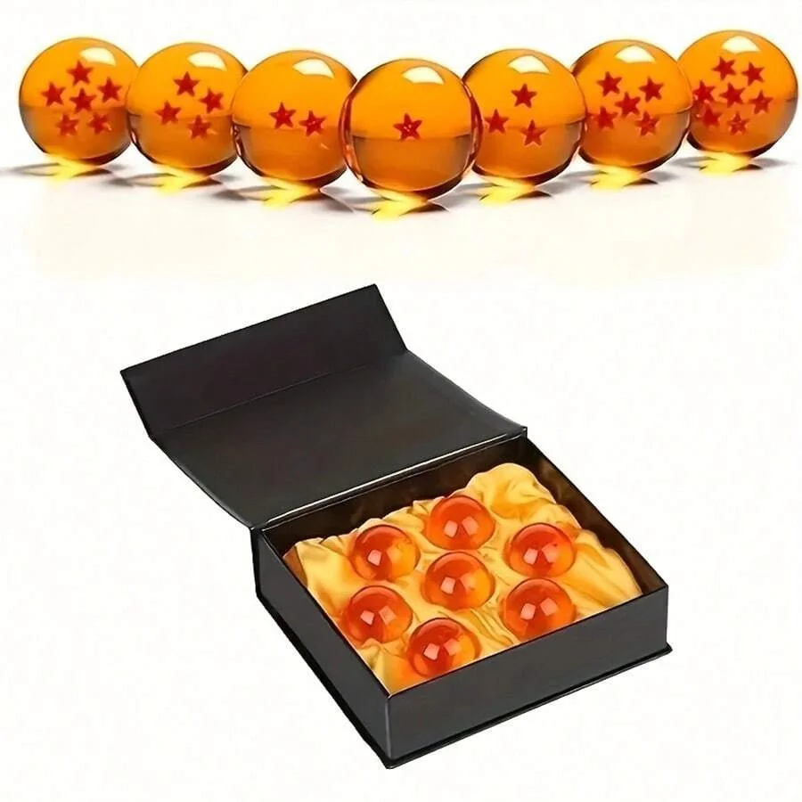 Dragon Ball 7pcs/set 1:1 Crystal ball 3.5cm Action Figure Toys Summon Shenron Wishing Balls Collection Model Gift