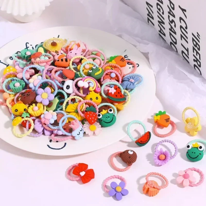 Bandes de caoutchouc pour enfants, ne pas blesser les cheveux, bandes de sauna pour petite fille, accessoires coréens pour bébé, anneaux