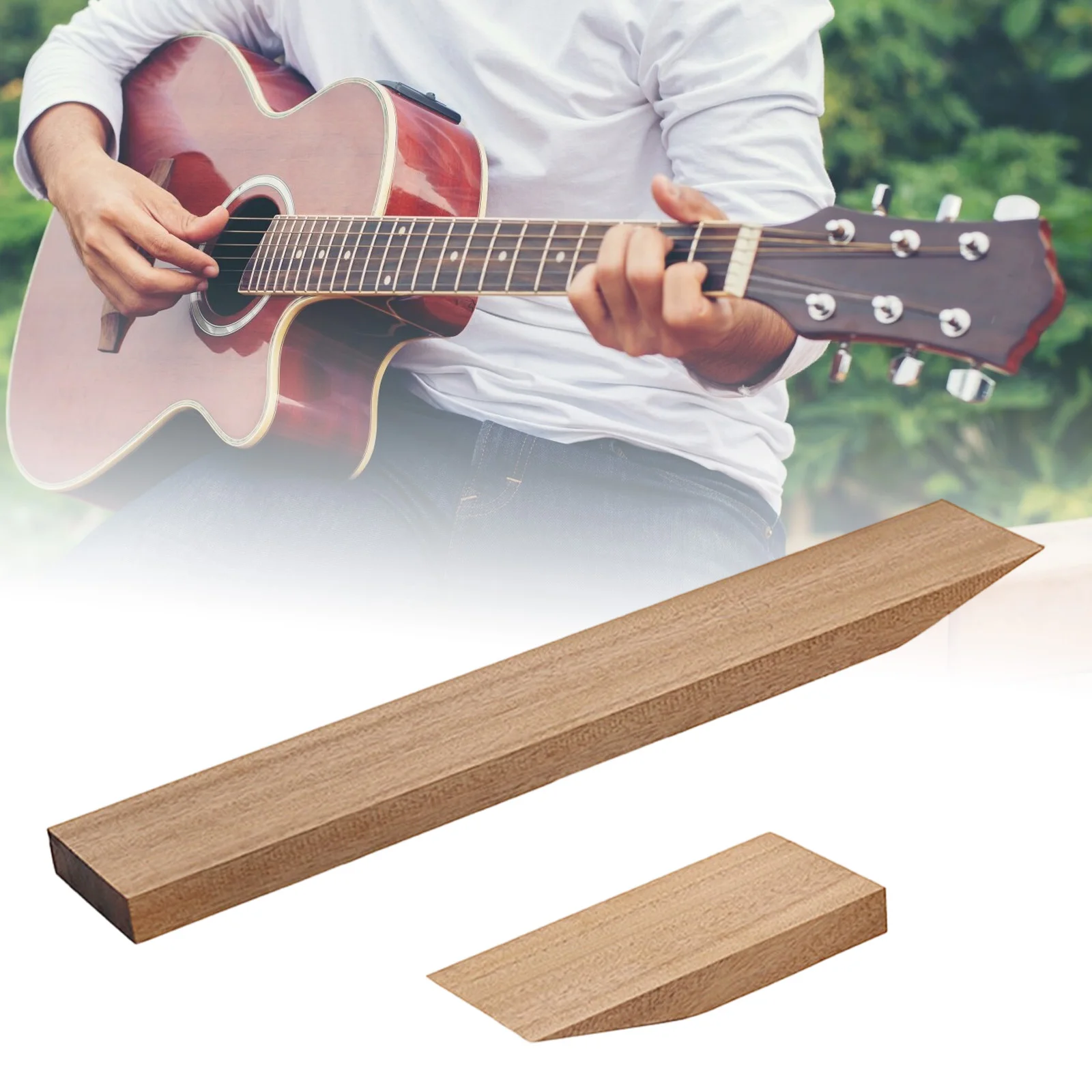 

Заготовка для грифа гитары, высококачественная деревянная головка грифа с углом 14 градусов для самостоятельной сборки электрогитары и акустической гитары, для начинающих.