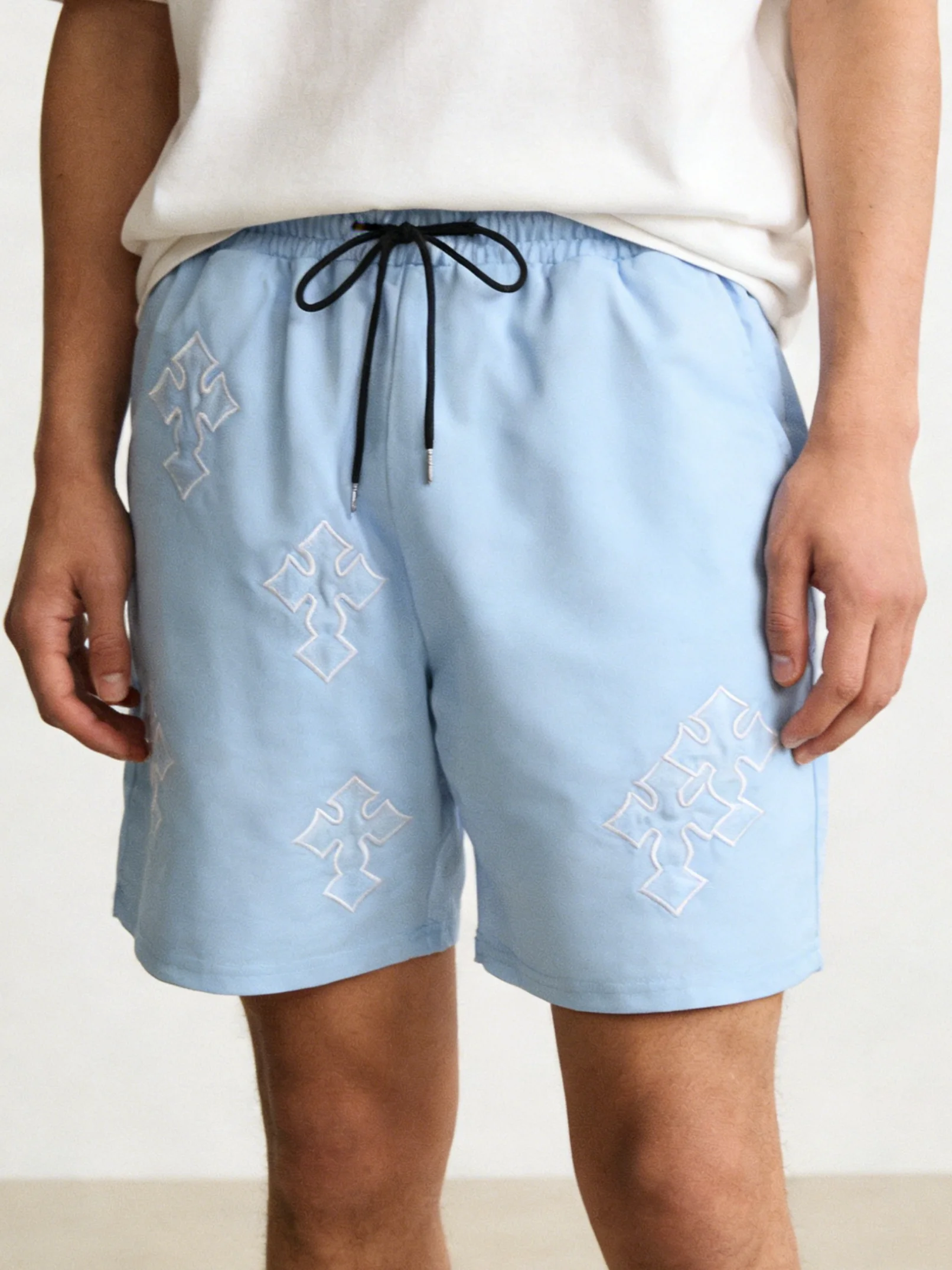 

Высококачественные унисекс-шорты с вышивкой в стиле High Street, быстросохнущие, в винтажном городском стиле для лета