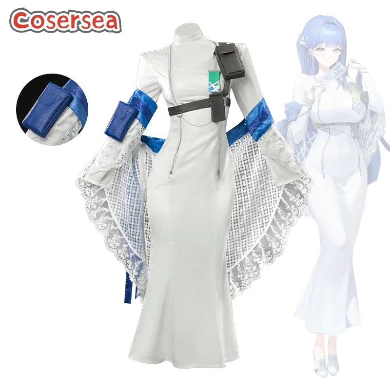 

Cosersea Arcana Cosplay Costume Game NIKKE The Goddess of Victory Arcana Halloween White Dress Role Play Uniform Outfit Fullset