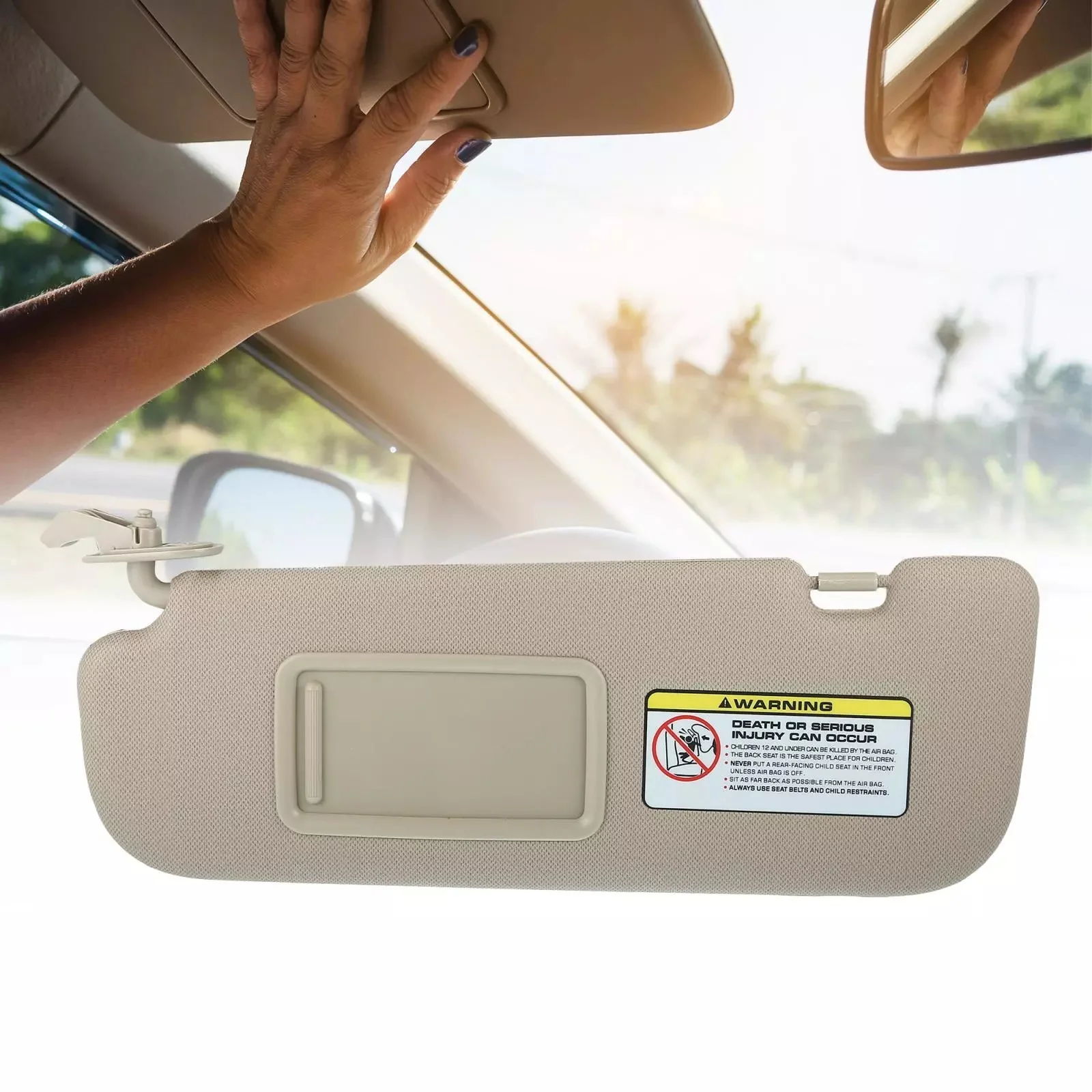 For Hyundai Elantra 2011 2012 2013 2014 2015 Car Sun Visor Panel 852103X000 TX Beige Interior Sunshade Sun Shield Replacement