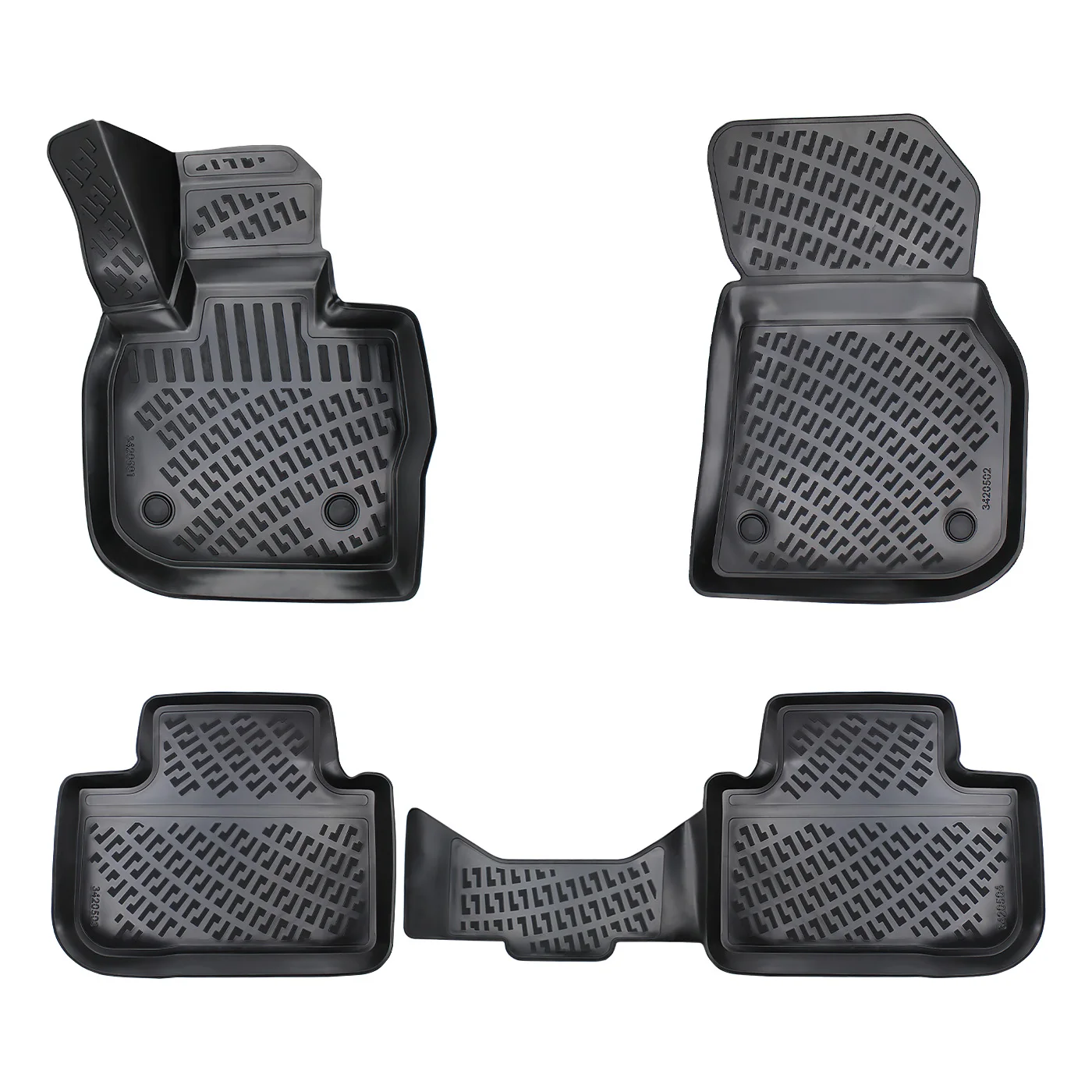 Floor Mats + Cargo Trunk Liner Fits Bmw X3 G01 2017-2024 Set - All Weather Maximum Coverage - Water Resistance