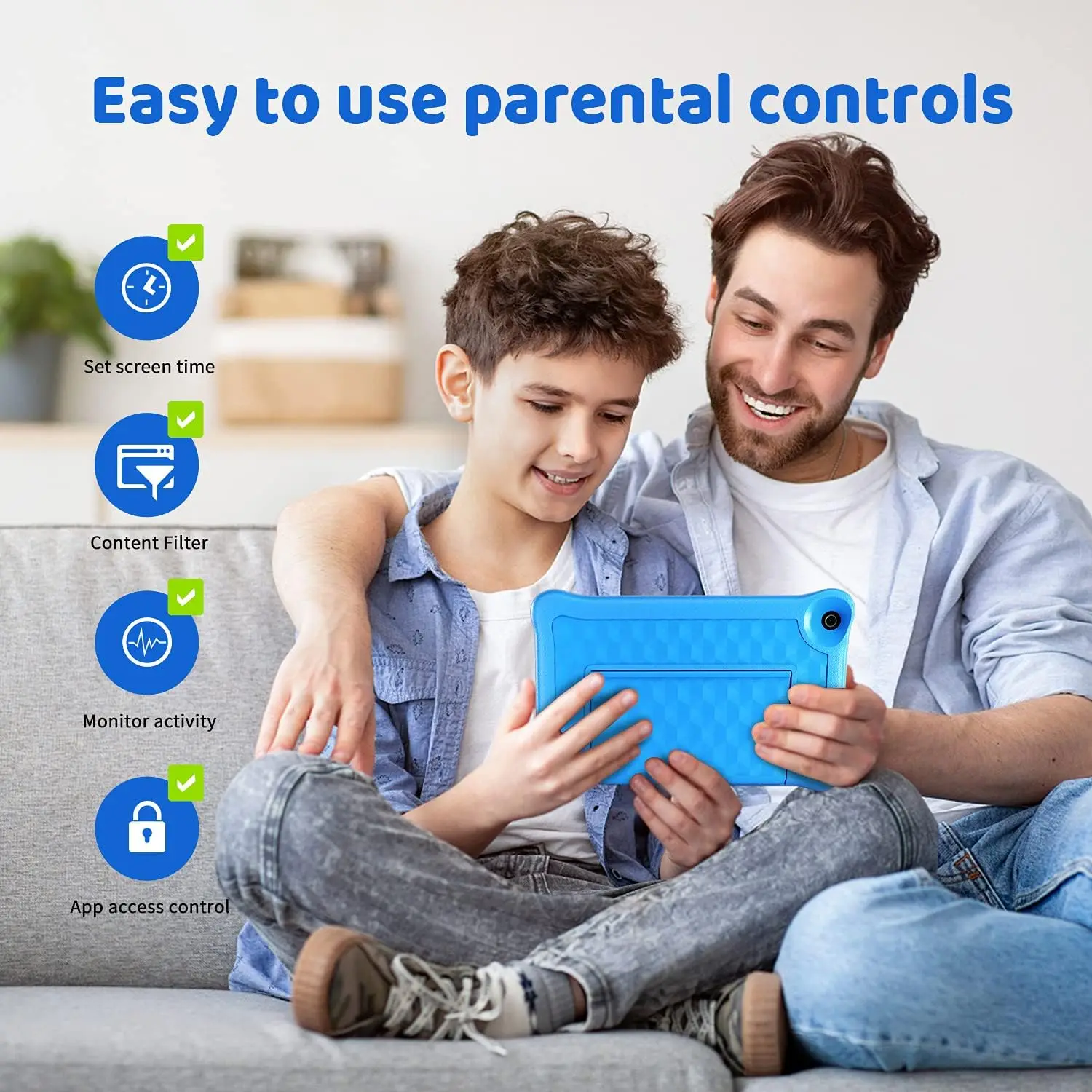 TK801 Tablet Protezione per gli occhi quad-core da 8 pollici per bambini 2 GB RAM 32 GB 1 TB Espandibile WiFi Bluetooth