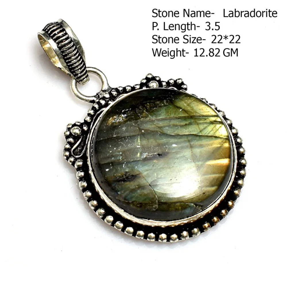 Colgante de labradorita auténtica