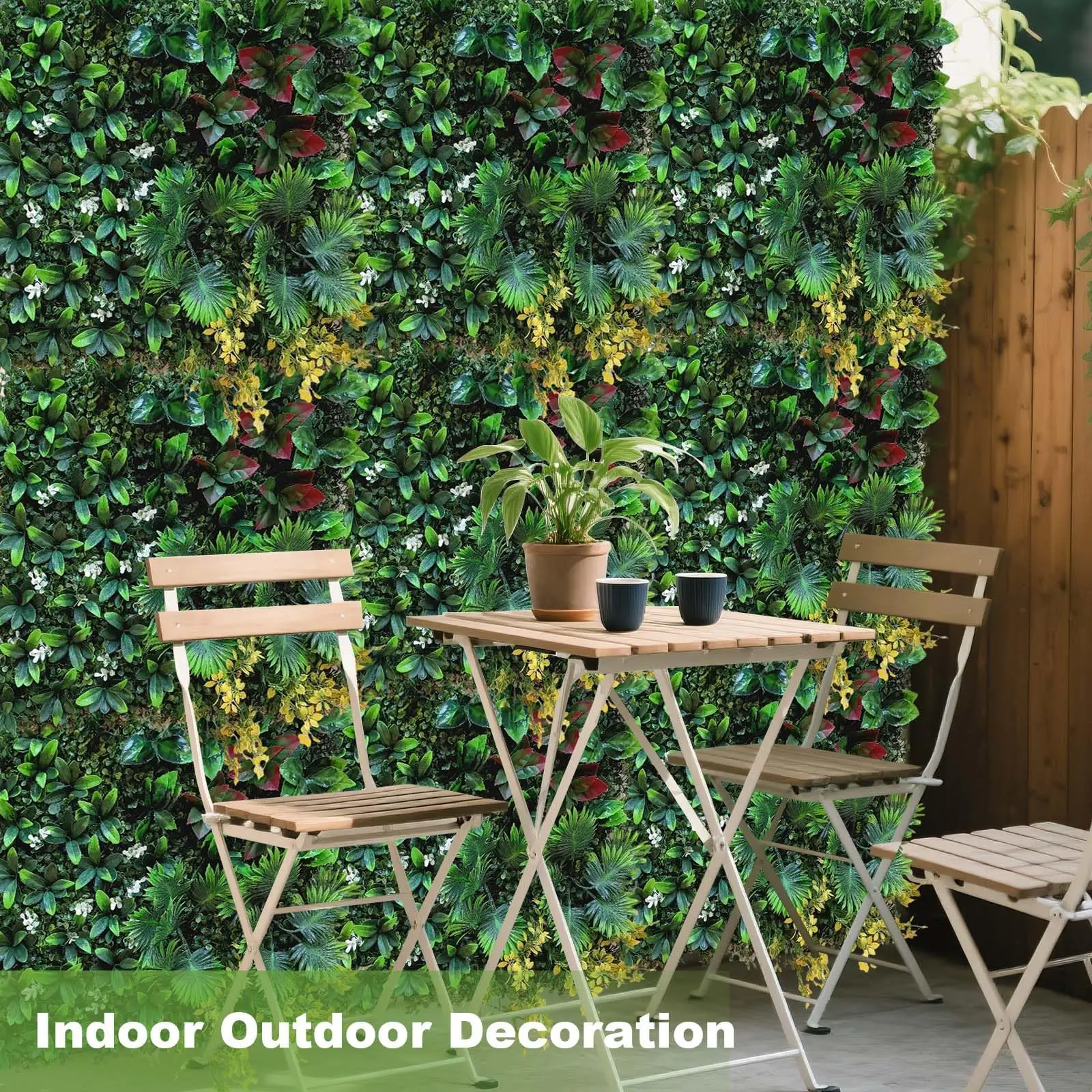 12 piezas de pared de césped artificial, 50x50 cm, pared de plantas artificiales resistente a los rayos UV, paneles de boj artificiales resistentes a la decoloración, paneles de pared de seto de boj