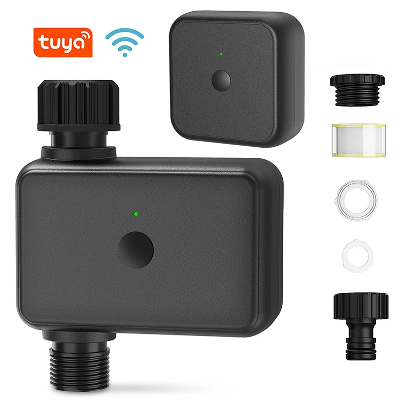 Acarps Tuya Smart Hose Faucet Timer with Wi-Fi Hub, Compatible with Alexa ,BLACK