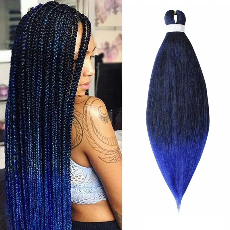 

Soft Synthetic Braiding Hair For Kids Jumbo Braids Hair Kanekalon Fiber Xpression Pre Stretched Yaki Straight Hair Extensions