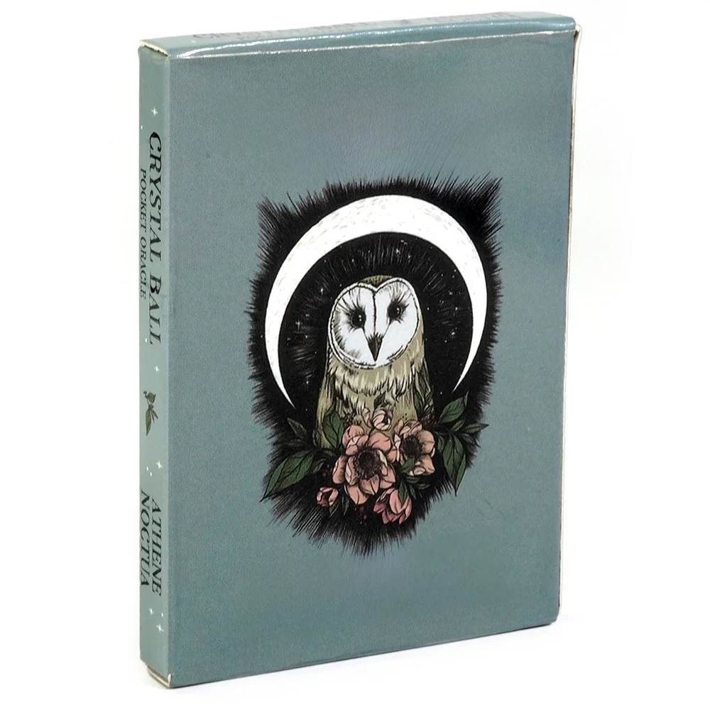 Nouvelles cartes Oracle de poche boule de cristal, 13 pièces, avec une belle œuvre d'art inspirée de la nature, jeu de cartes de Tarot